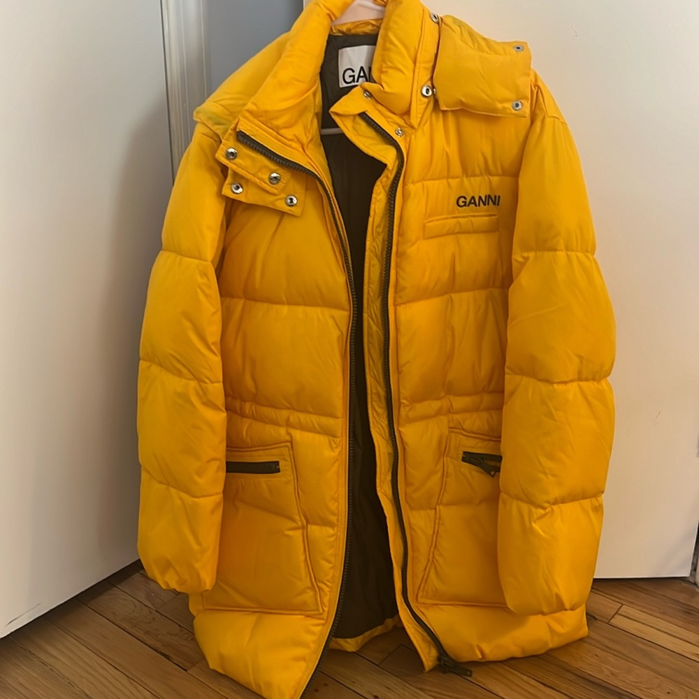 Yellow Ganni Coat
